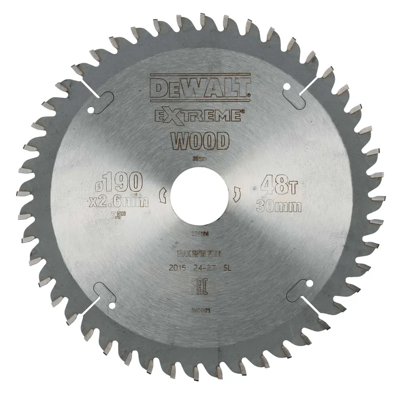 Dewalt DT4094-QZ Sågklinga 190 x 30 mm, 48T