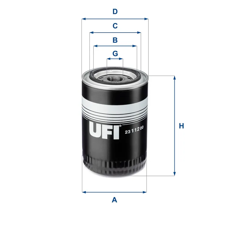 Bränslefilter UFI 24.004.00