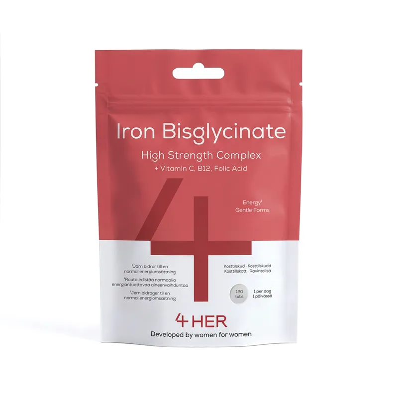 4HIM&HER 4HER Iron Bisglycinate med folsyra 120 tabletter