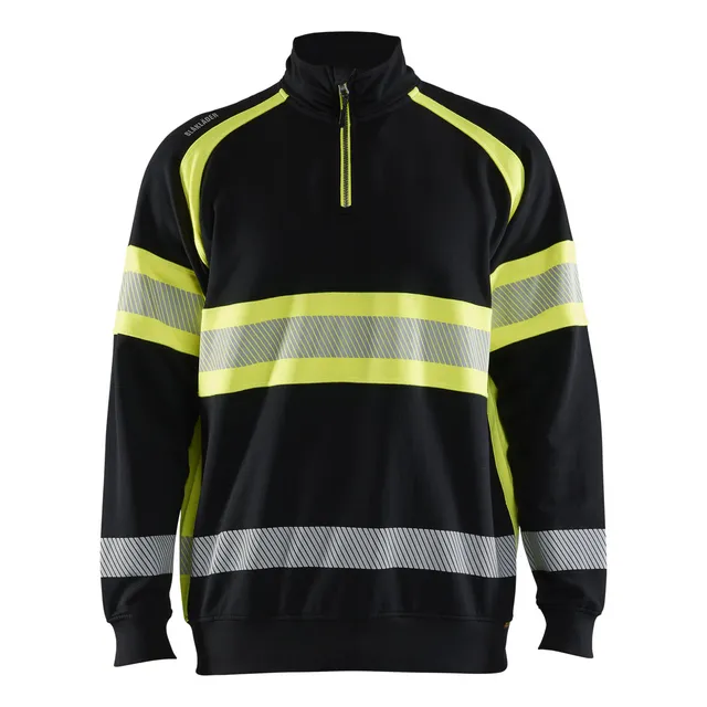 VARSELTRÖJA 3553 1158 SVART/VARSELGUL L | Beijerbygg Byggmaterial