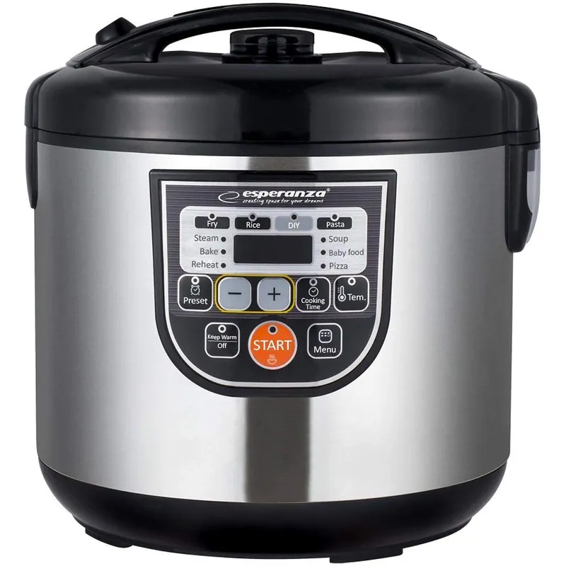 Esperanza EKG011 multicooker 5 l 860 W Svart, Rostfritt stål