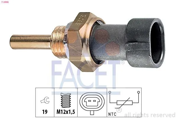Oljetempgivare FACET 7.3098