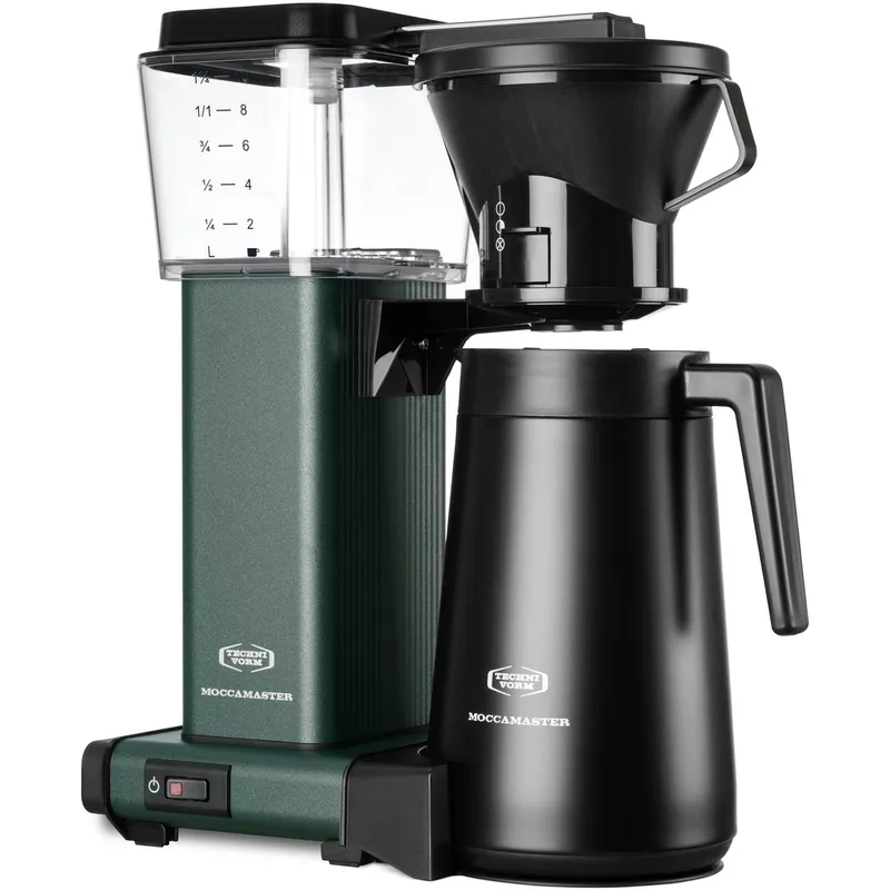 Moccamaster Manual Thermo kaffebryggare, forest green