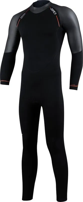 Zone3 Men’SsActive-Flex Wetsuit Black/orange (#5424)