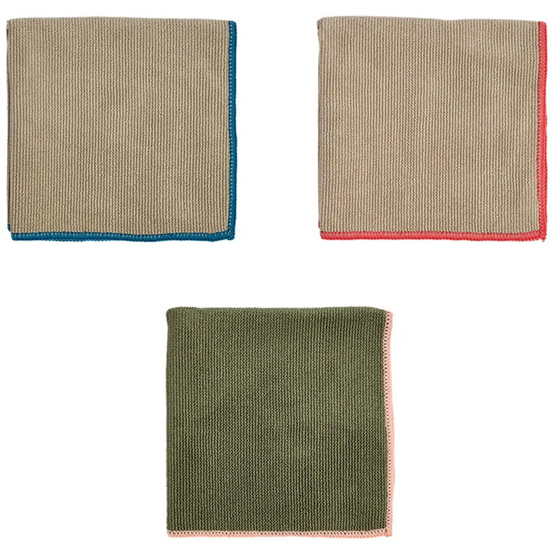 OYOY Mundus mikrofibertrasa 30×30 cm 3 delar Olive-clay