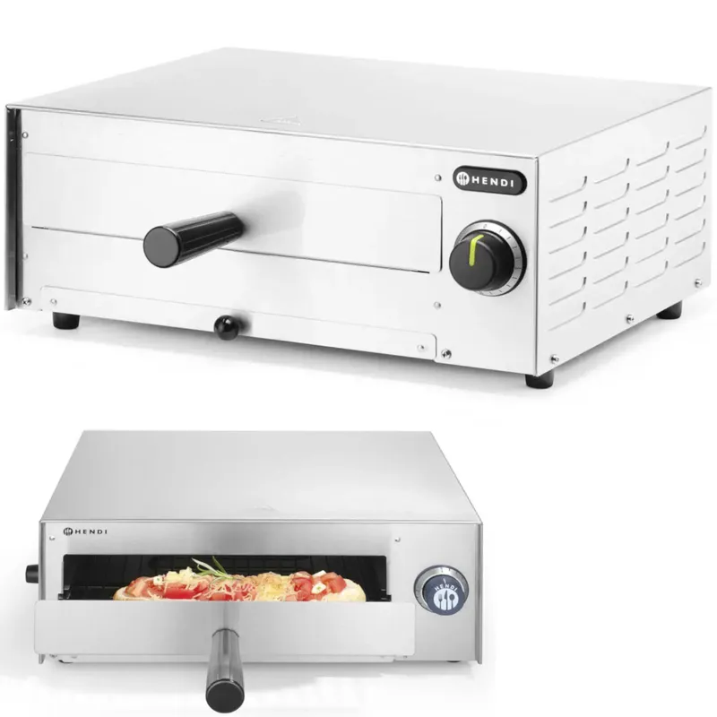 Pizzaugn rostfritt stål 480x420x195 mm 230V 1450W