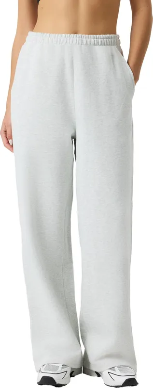 Björn Borg Women’s Studio Oversized Straight Sweatpants Ultra Light Grey Melange (#8557)