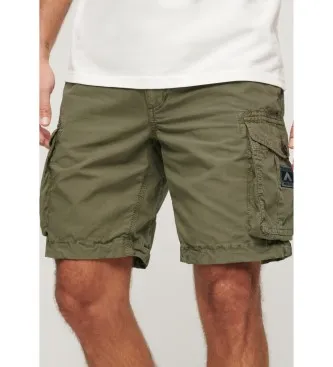 Superdry för män. M7110435A Lätta fallskärmsshorts grön (30), Casual, Bomull