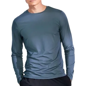 Bread and Boxers Active Long Sleeve Shirt Blå polyester X-Large Herr