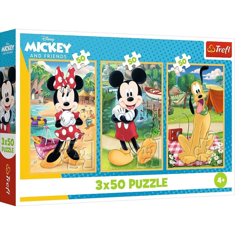 Musse Pigg Pussel Set, 3×50 bitar