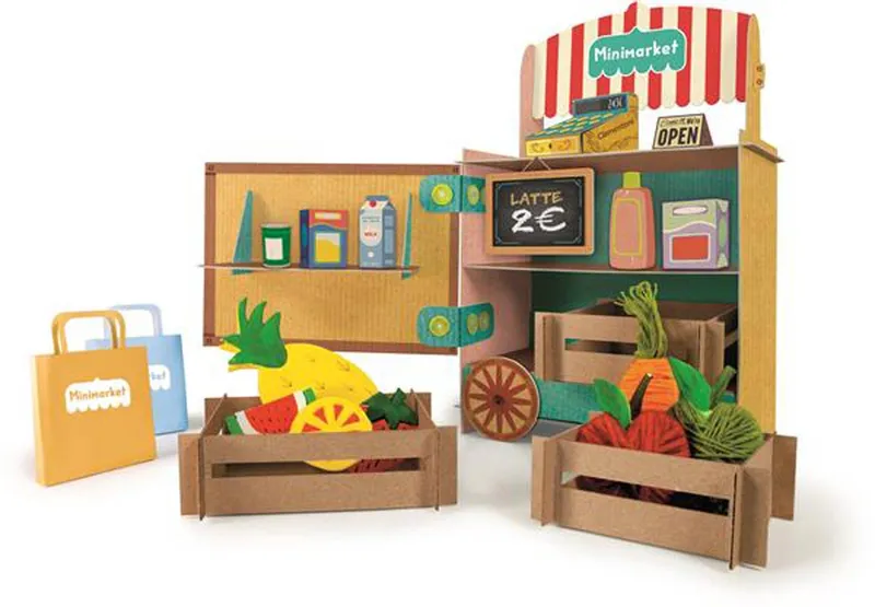 Play Creative Minimarket/Liten affär – Byggmodell