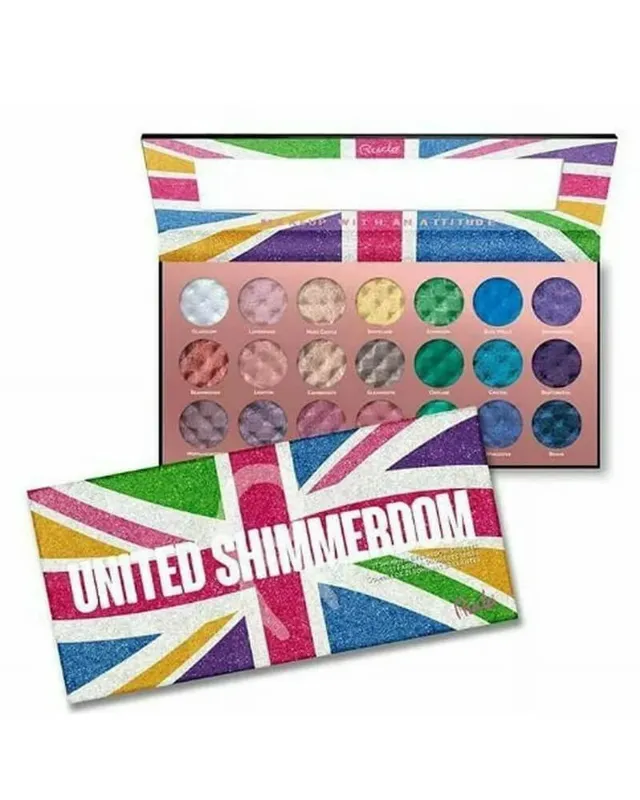 Rude Cosmetics United Shimmerdom - 21 Shimmer Eyeshadow Palette 25 g