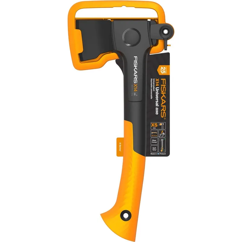 Fiskars Universalyxa X-Series X14 Svart/orange