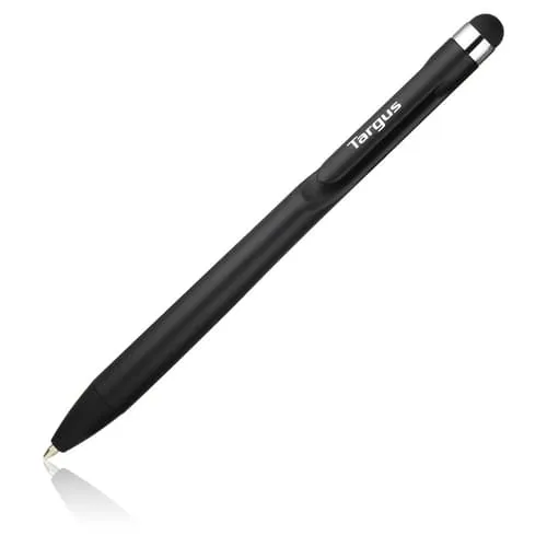 Targus Antimicrobial 2-in-1 Stylus & Pen For Smartphones And Touchscreens Silver, Svart