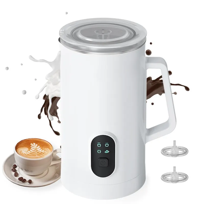 Elektrisk mjölkskummare 400W 580ml/19,61oz varm och kall mjölkskummare Tyst drift 4 i 1 AU Plug vit