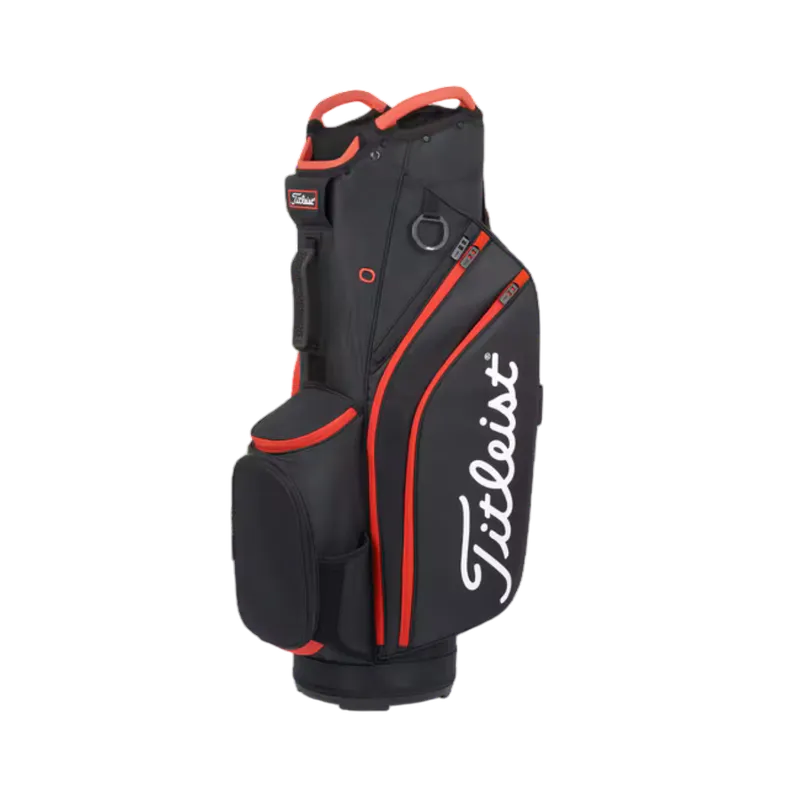 Titleist Cart 14 Golfbag - Svart/Röd