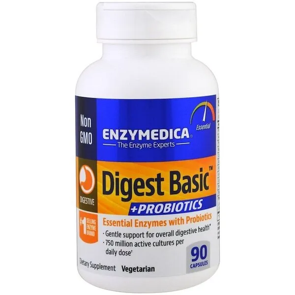 Enzymedica - Digest Basic + Probiotika, 90 kapslar