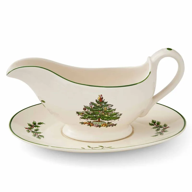 Spode Christmas Tree såskanna med fat 31 cl
