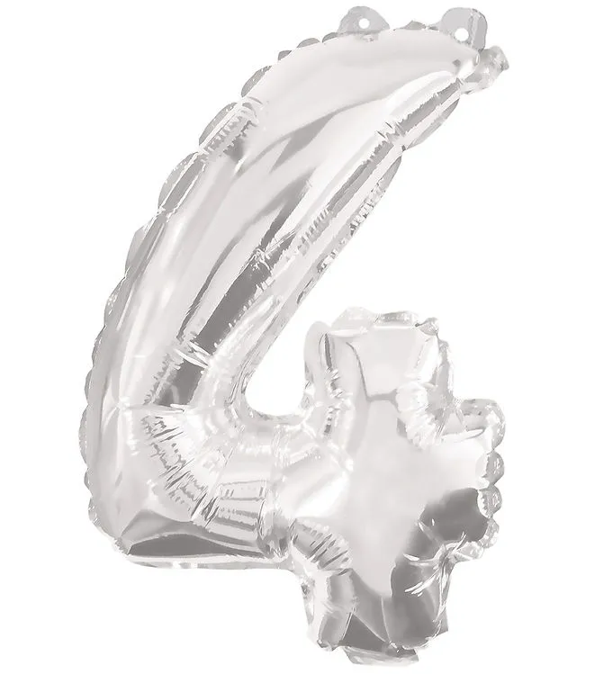 Decorata Party Folieballong – 95 cm – Nr 4 – Silver