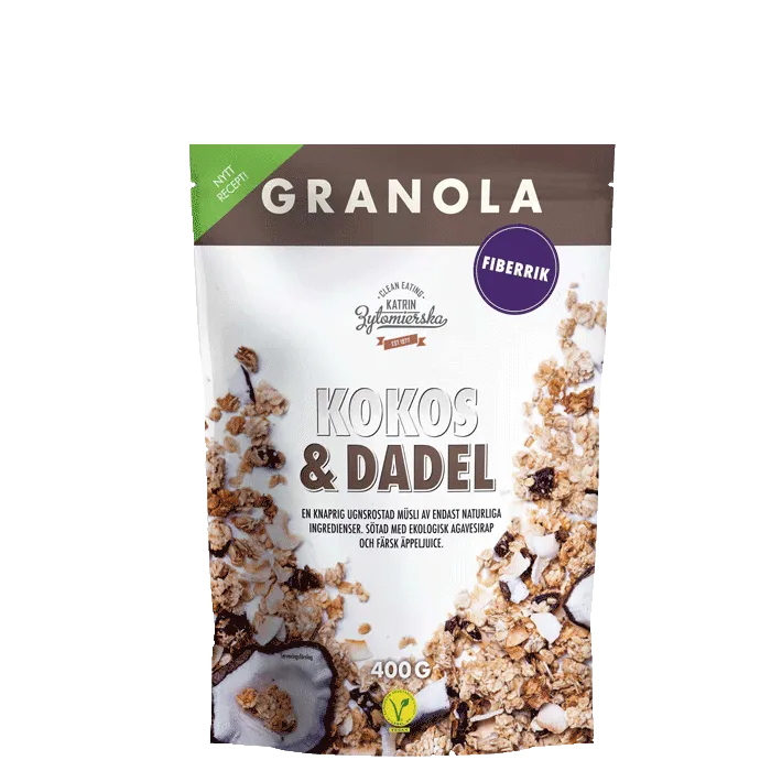 Clean Eating Granola Kokos & Dadel 400 g