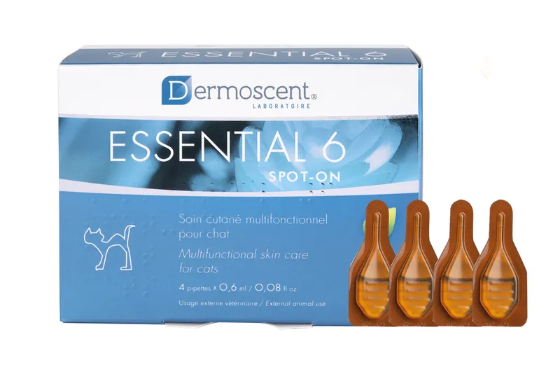 Dermoscent Essential 6 Spot-on för katter 0-10 kg 4 x 0,6 ml