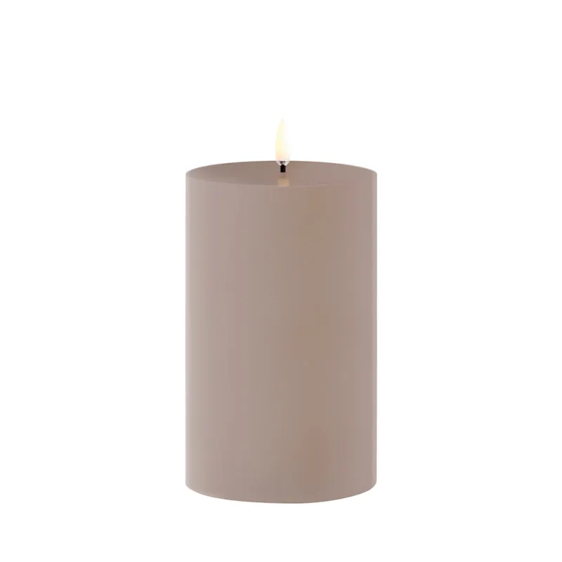 LED-utomhusljus i cylinderform, 15 cm, sandsten - Uyuni Lighting - Terrass - Plast