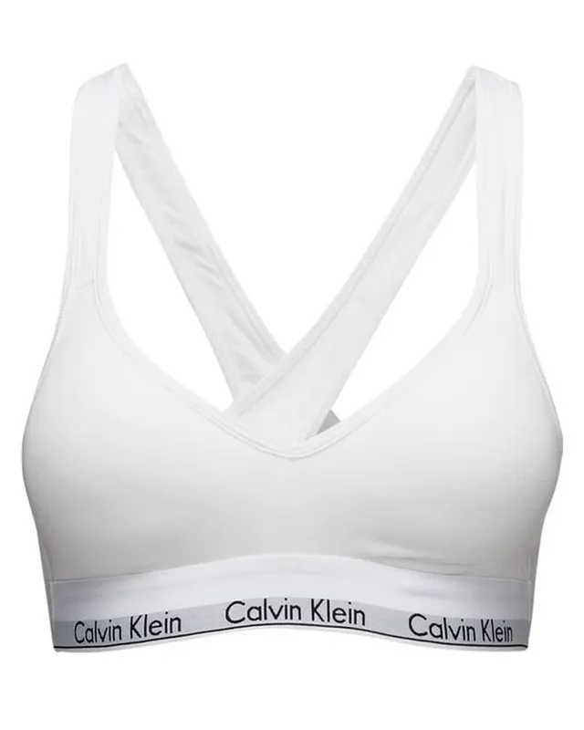 Calvin Klein Enfärgad V-ringad Smal Passform Pullover BH Damunderkläder QF1654E100 L