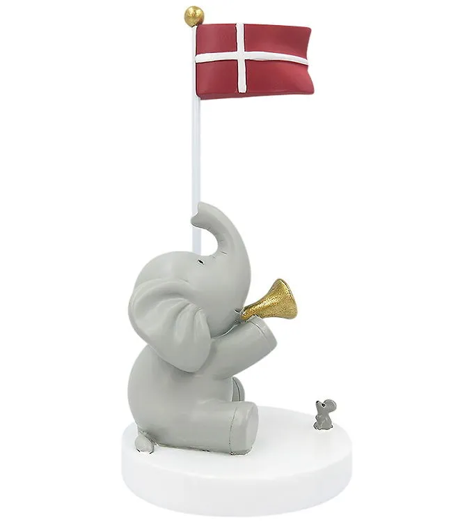 Kids by Friis Tabell Flagg - 14,5 cm - Elefant m. Trumpet och mu