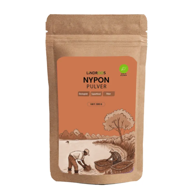 Lindroos Nyponpulver Ekologiskt 300 g