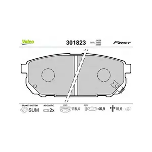 Bromsbelägg VALEO 301823