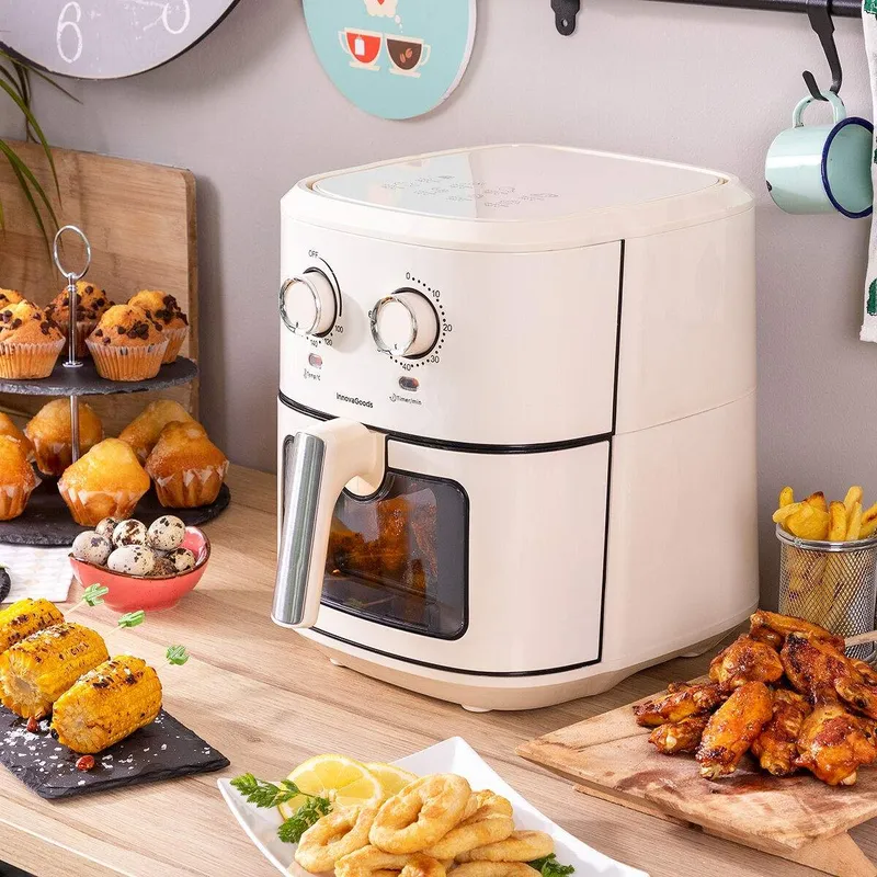 Air Fryer InnovaGoods Vynner Pro 6500 Cream 1700 W 6,5 L Rustfritt stål