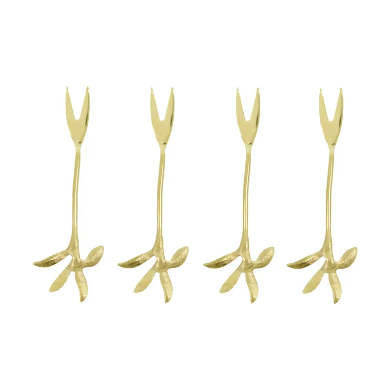 House Doctor Serve serveringsgaffel 4-pack Antik guld