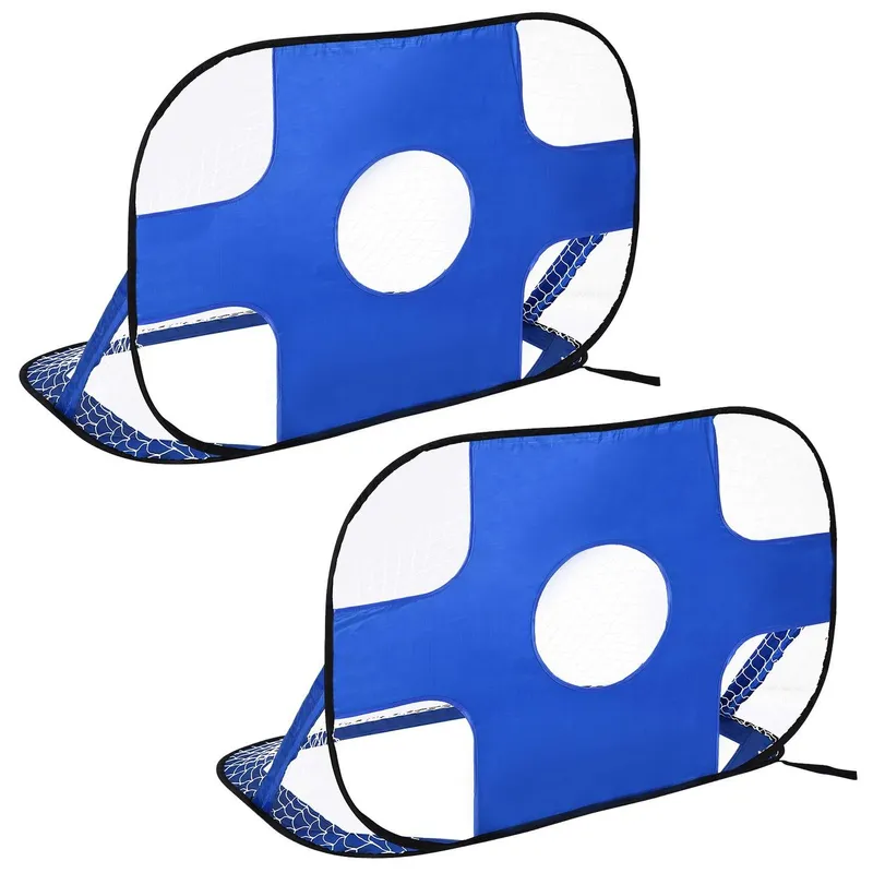 Bärbart Fotbollsmål Set, Hopfällbart 123×80 Cm