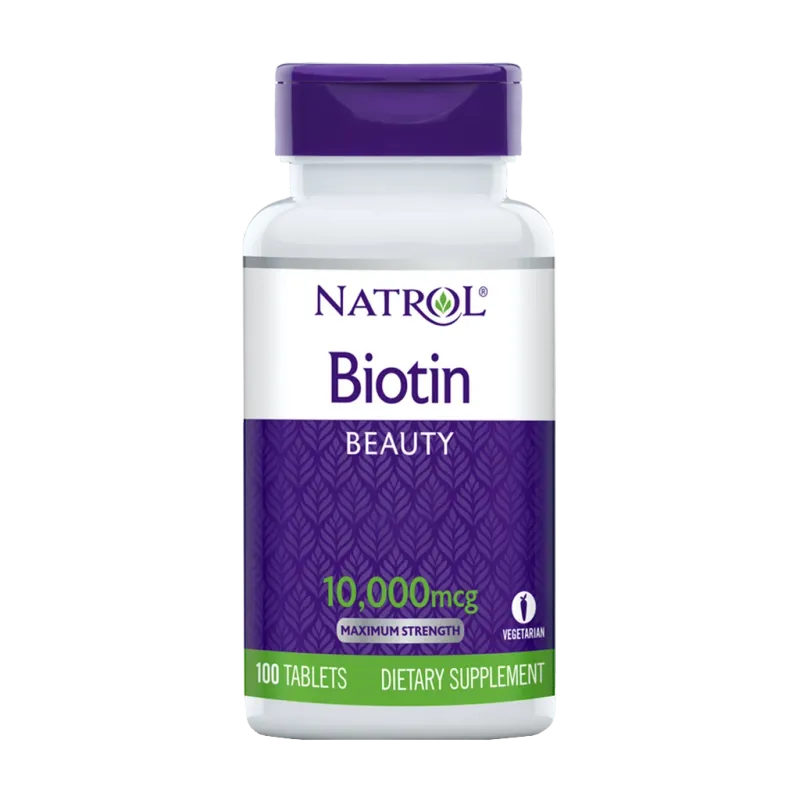 Natrol - Biotin, 10000 mcg, 100 tabletter
