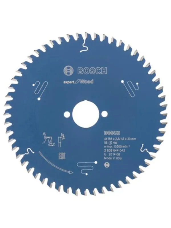 Bosch Circular Saw Blade 184 x 30 x 2.6 mm 56T Expert for Wood