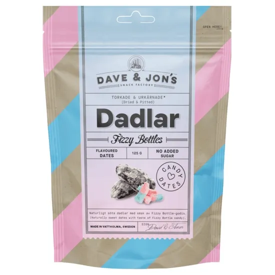 Dave & Jon’s Dadlar Fizzy Bottles 125 g