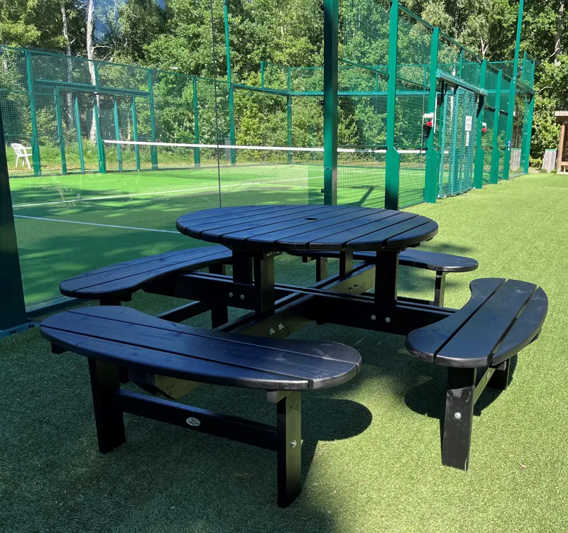 Eden Wood Rondo EW 0927-8P Picknickbord Svart