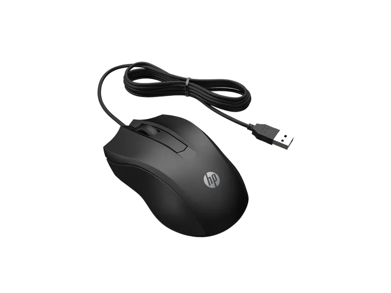 HP 105 - Mouse - Optic - 3 knappar - Svart
