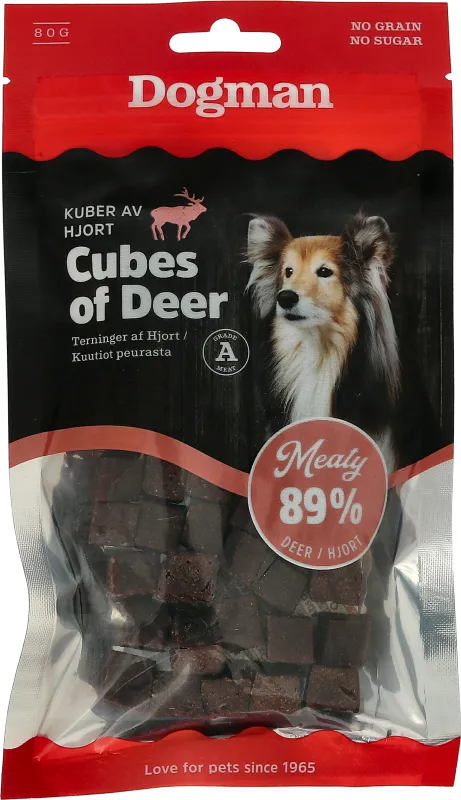Dogman Meaty Kuber av Hjort 80g