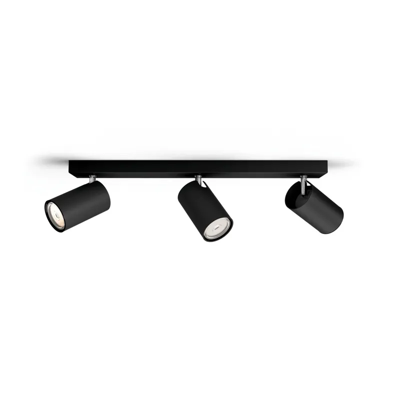 Philips myLiving KOSIPO - Loftsspotlys - 3 åbninger - GU10 - sort