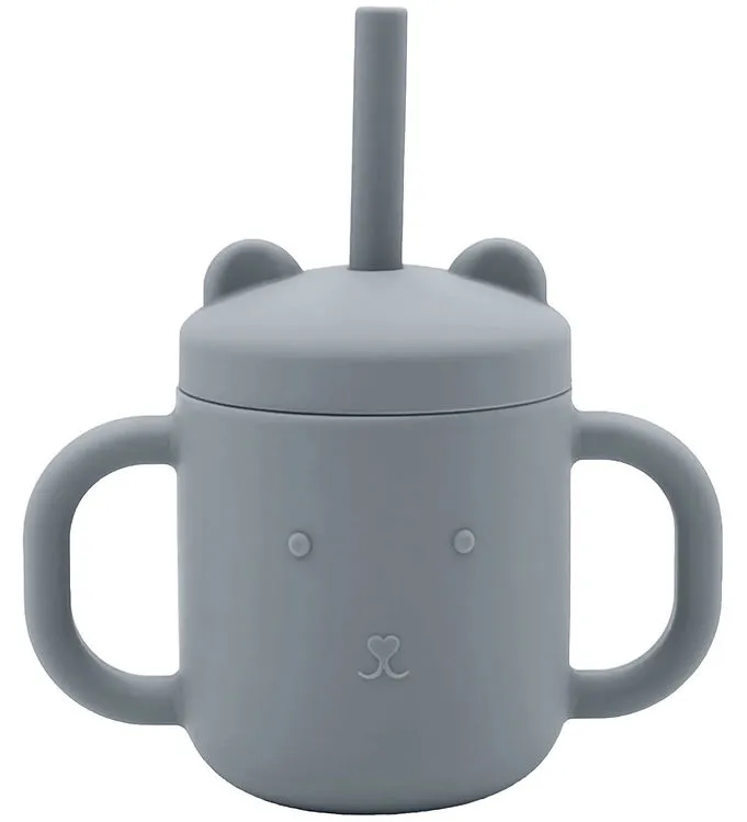 Petit Monkey Mugg m. Sugrör - Silikon - 175 ml - Tradewinds