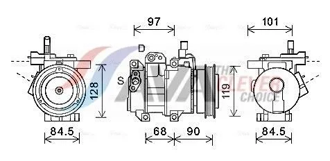 AC-kompressor AVA COOLING SYSTEMS KAAK261