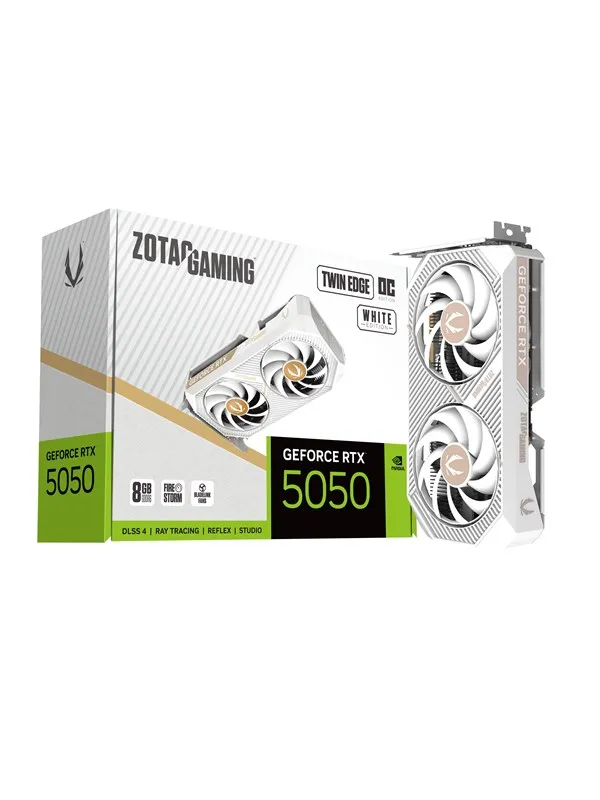 ZOTAC GAMING RTX 5050 Twin Edge OC White Grafikkort