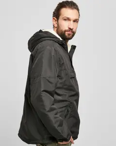 Brandit Windbreaker Anorak - Sherpafoder Svart (#9784)