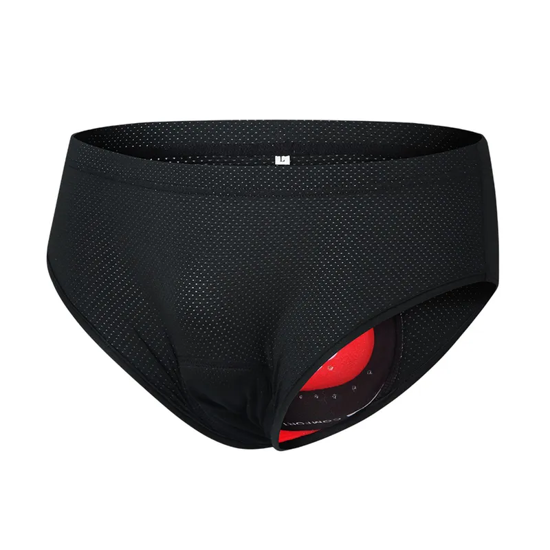Cykelunderkläder för män Andas vadderade cykelbyxor Cykelunderkläder Shorts XXXL svart