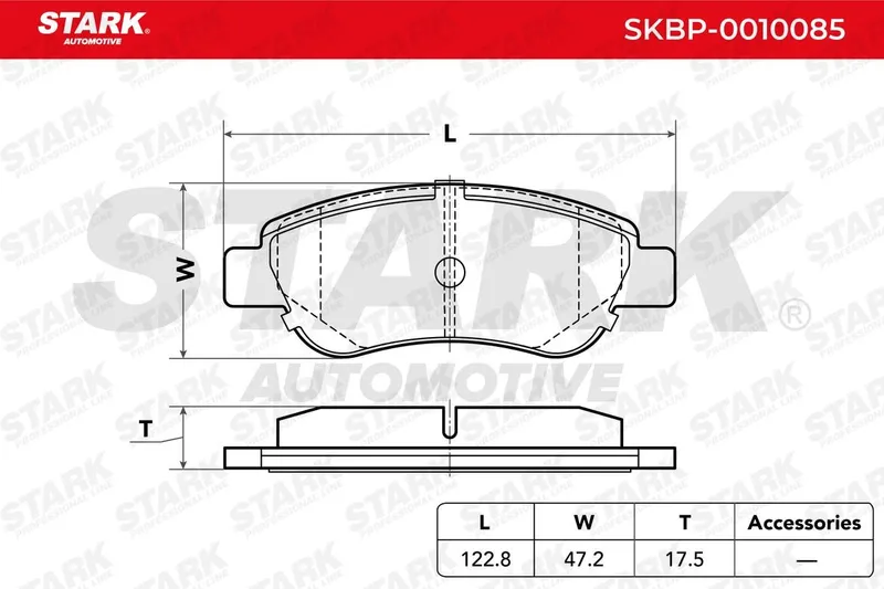 Bromsbelägg STARK SKBP-0010085