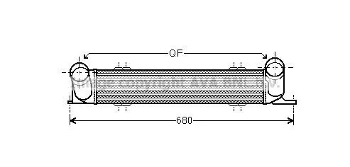Intercooler AVA COOLING SYSTEMS BW4378