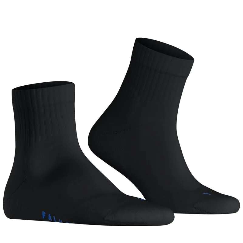 FALKE Run Rib Short Socks Black 42-43