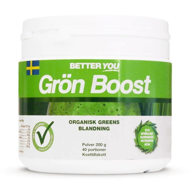 Better You Grön Boost Pulver - Naturell 200g