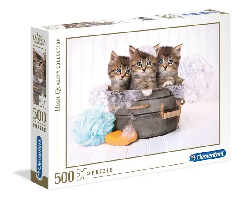 Pussel – Kattungar & Tvålar 500 Bitar